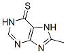 1,7-Dihydro-8-methyl-6H-purine-6-thione Structure