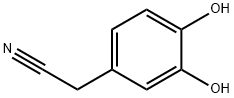(3,4-DIHYDROXYPHENYL)ACETONITRILE 化学構造式