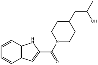 1-[1-(1H-indol-2-ylcarbonyl)piperidin-4-yl]propan-2-ol Structure