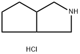 3-アザビシクロ[3.3.0]オクタン塩酸塩 化学構造式
