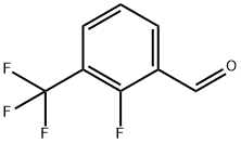 2-フルオロ-3-(トリフルオロメチル)ベンズアルデヒド 化学構造式