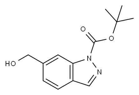 tert-butyl 6-(hydroxyMethyl)-1H-indazol-1-carboxylate Structure
