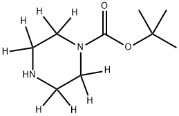 PIPERAZINE-D8-N-T-BOC Structure