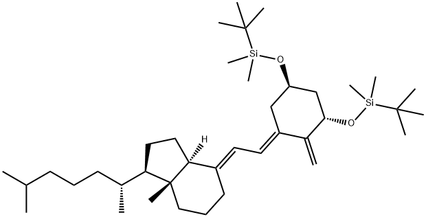 [[(1a,3b,5E,7E)-9,10-Secocholesta-5,7,10(19)-triene-1,3-diyl]bis(oxy)]bis[(1,1-dimethylethyl)dimethylsilane] Structure