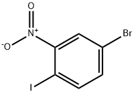 4-bromo-1-iodo-2-nitrobenzene Struktur