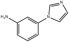 3-イミダゾール-1-イル-フェニルアミン 化学構造式