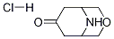 3-Oxa-9-azabicyclo[3.3.1]nonan-7-one Hydrochloride Structure