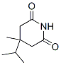4-イソプロピル-4-メチルピペリジン-2,6-ジオン 化学構造式