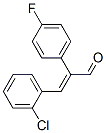 (E)-3-(2-chlorophenyl)-2-(4-fluorophenyl)propenal Struktur