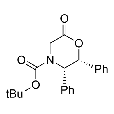 tert-Butyl (2R,3S)-(-)-6-oxo-2,3-diphenyl-4-morpholinecarboxylate Structure