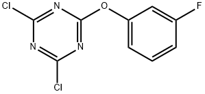 2,4-DICHLORO-6-(3-FLUOROPHENOXY)-1,3,5-TRIAZINE Structure