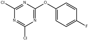 2,4-DICHLORO-6-(4-FLUOROPHENOXY)-1,3,5-TRIAZINE Structure