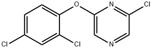 2-CHLORO-6-(2,4-DICHLOROPHENOXY) PYRAZINE Structure