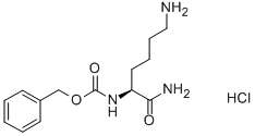 NA-Z-L-リシンアミド塩酸塩 化学構造式