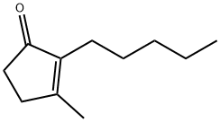 2-Pentyl-3-methyl-2-cyclopenten-1-one Struktur