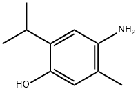 4-アミノ-5-メチル-2-(1-メチルエチル)フェノール 化学構造式