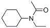 N-シクロヘキシル-N-エチルアセトアミド 化学構造式