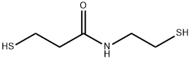 N-(2-メルカプトエチル)-3-メルカプトプロピオンアミド 化学構造式
