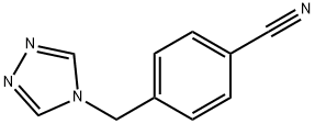 4-(1H-1,3,4-三唑基甲基)苯睛 结构式