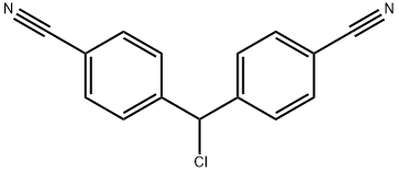 4-[alpha-(4-氰基苯基)氯甲基]苯甲腈, 112809-57-1, 结构式