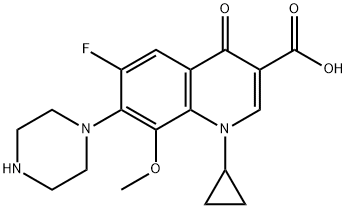 112811-57-1 1-シクロプロピル-1,4-ジヒドロ-4-オキソ-6-フルオロ-7-ピペラジノ-8-メトキシキノリン-3-カルボン酸
