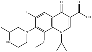 ガチフロキサシン 化学構造式