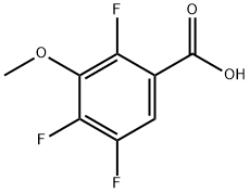 2,4,5-トリフルオロ-3-メトキシ安息香酸 化学構造式