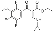 2-(2,4,5-三氟-3-甲氧基苯甲酰基)-3-环丙基氨基丙烯酸乙酯 结构式