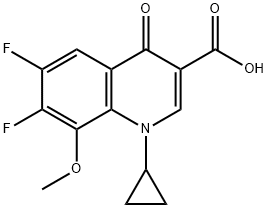 1-Cyclopropyl-6,7-difluoro-1,4-dihydro-8-methoxy-4-oxo-3-quinolinecarboxylic acid