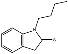 2H-Indole-2-thione,  1-butyl-1,3-dihydro- Structure