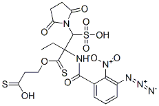 sulfosuccinimidyl-2-(3-azido-2-nitrobenzamido)ethyl-1,3'-dithiopropionate|