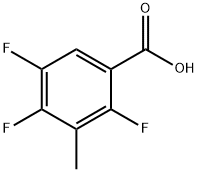 2,4,5-三氟-3-甲基苯甲酸,112822-85-2,结构式