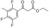 ETHYL 3-(2,4,5-TRIFLUORO-3-METHYLPHENYL)-3-OXOPROPANOATE, 112822-88-5, 结构式