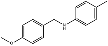N-(4-メトキシベンジル)-4-メチルアニリン 化学構造式