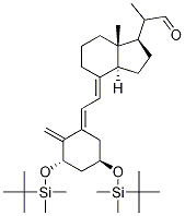 (1S,3R,5E,7E)-1,3-Bis-[(tert-butyldiMethylsilyl)oxy]-9,10-secopregna-5,7,10-triene-20-carboxaldehyde Structure