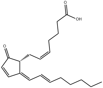 15-DEOXY-DELTA12,14-PROSTAGLANDIN A2, 112839-31-3, 结构式