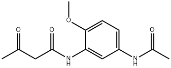 3-(N-ACETOACETO)AMINO-4-METHOXYACETANILIDE Structure