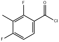 2,4-DIFLUORO-3-METHYLBENZOYL CHLORIDE, 112857-70-2, 结构式