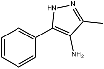 3-Methyl-5-phenyl-1H-pyrazol-4-aMine Structure