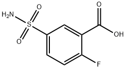 2-Fluoro-5-sulfamoyl-benzoic acid Struktur