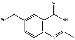 6-溴甲基-3,4-二氢-2-甲基-喹唑啉-4-酮 结构式
