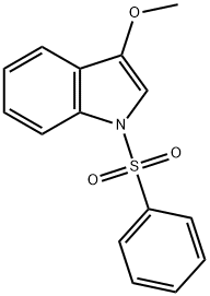 1-Benzenesulfonyl-3-Methoxy-1H-indole Structure