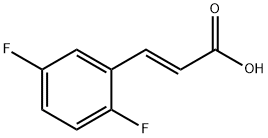 TRANS-2,5-ジフルオロけい皮酸 化学構造式