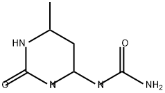 6-methyl-2-oxoperhydropyrimidin-4-ylurea Struktur