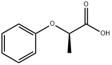 (R)-2-苯氧基丙酸 结构式