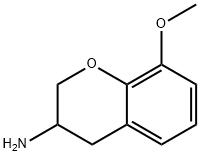 (8-メトキシ-3,4-ジヒドロ-2H-クロメン-3-イル)アミン HYDROCHLORIDE 化学構造式