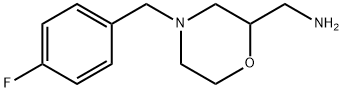 2-アミノメチル-4-(4-フルオロベンジル)モルホリン 化学構造式