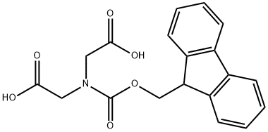 FMOC-イミノ二酢酸 化学構造式