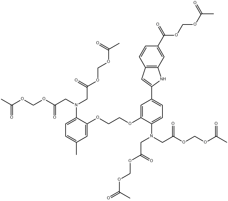 INDO 1-AM溶液 化学構造式