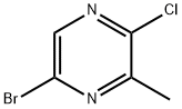 5-ブロモ-2-クロロ-3-メチルピラジン 化学構造式